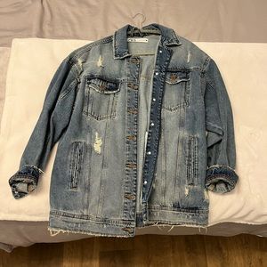 Zara Oversized Denim Jacket